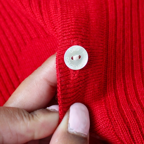 Dolce & Gabbana Red Sweater with Logo - Picture 5 of 10
